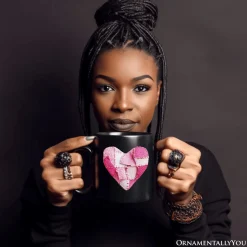 Patchwork Heart Valentine Mug