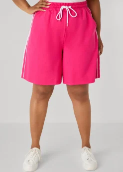 Piped French Terry Shorts