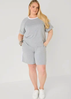 Piped French Terry Shorts