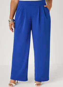 Pleated Wide Leg Pants