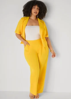 Pleated Wide Leg Pants