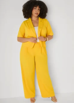 Pleated Wide Leg Pants