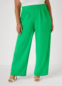 Pleated Wide Leg Pants
