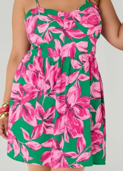 Printed Corset Mini Dress