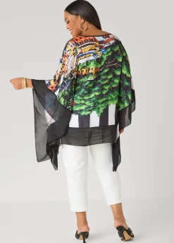 Printed Crepe Tunic