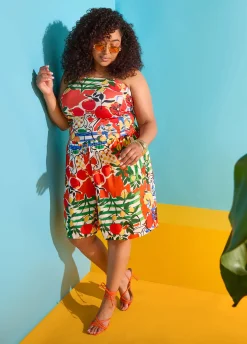 Printed Pull On Shorts