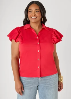 Puff Sleeved Paneled Shirt