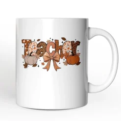 Pumpkin Teacher Ceramic Mug