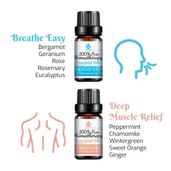 Pursonic 6 Pack Pure Essential Aromatherapy Oils Blends