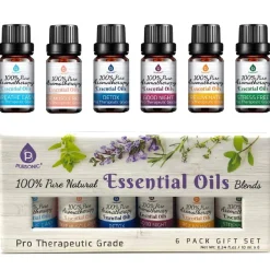 Pursonic 6 Pack Pure Essential Aromatherapy Oils Blends