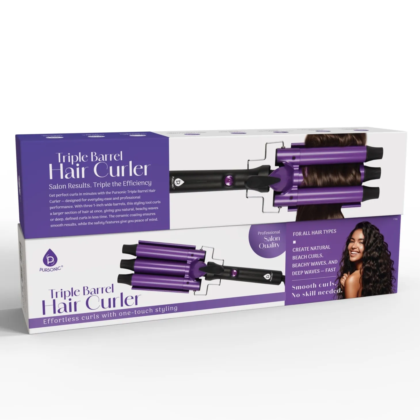Pursonic Triple Barrel Hair Curler