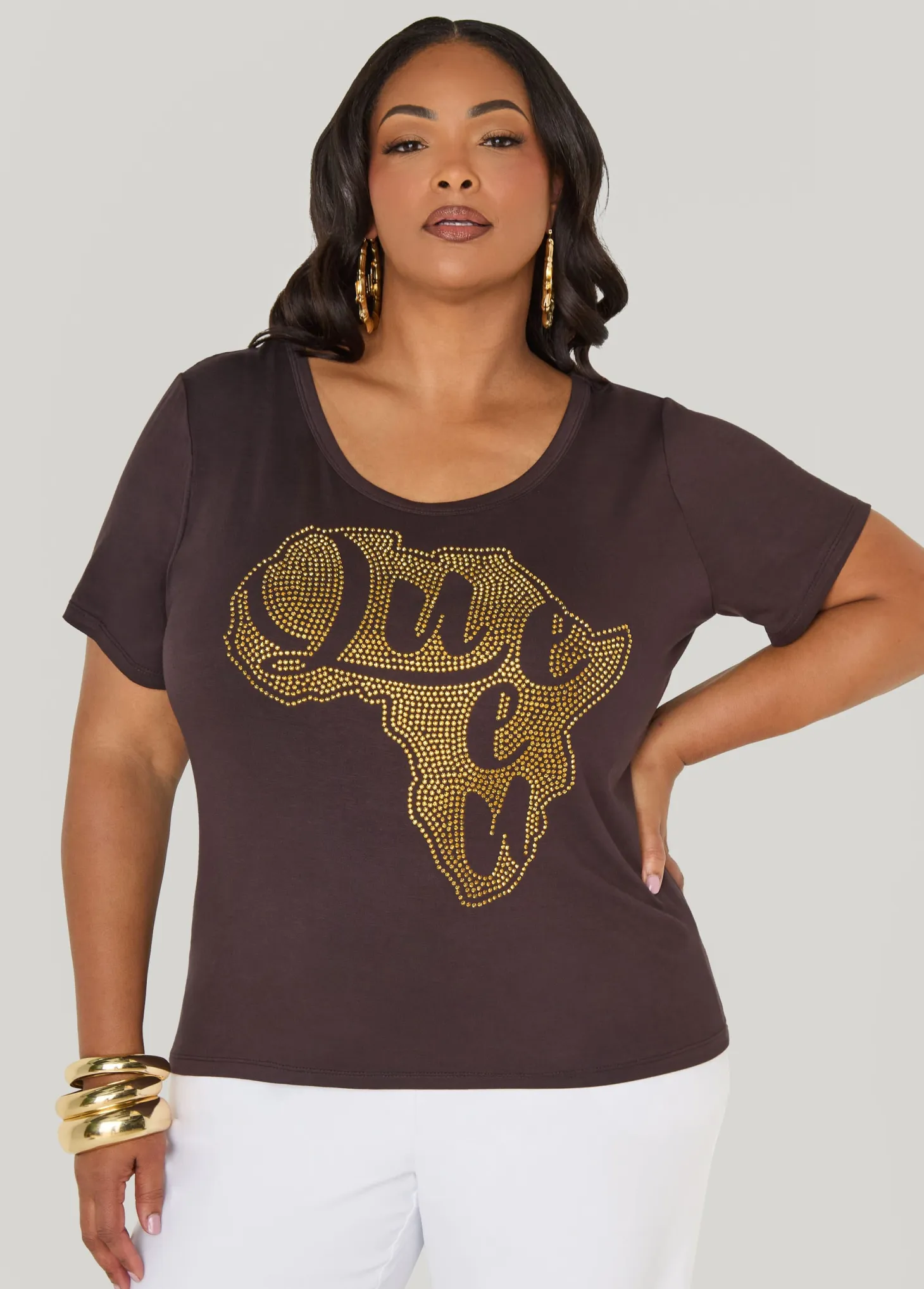 Queen Africa Crystal Tee
