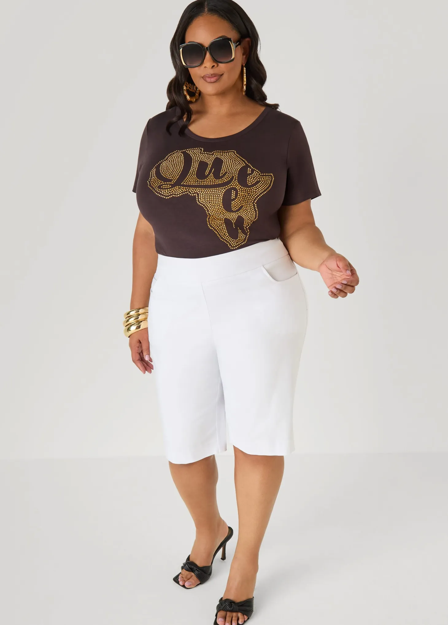 Queen Africa Crystal Tee