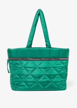 Quilted Puffer Tote Bag