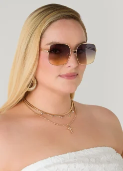 Rectangle Wire Sunglasses