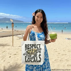 Respect the Locals Turtles Tote Bag