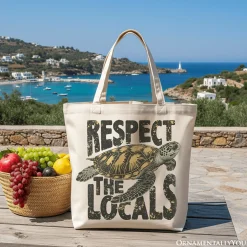 Respect the Locals Turtles Tote Bag