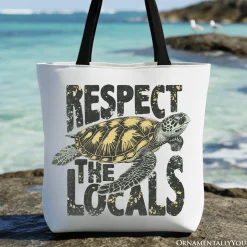 Respect the Locals Turtles Tote Bag