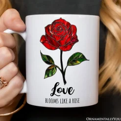 Rose Ceramic Mug