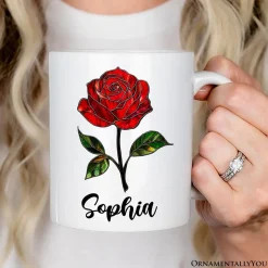 Rose Ceramic Mug