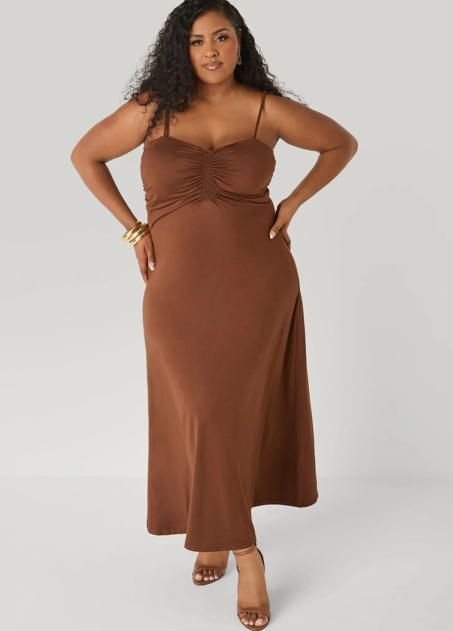 Ruched Maxi Dress