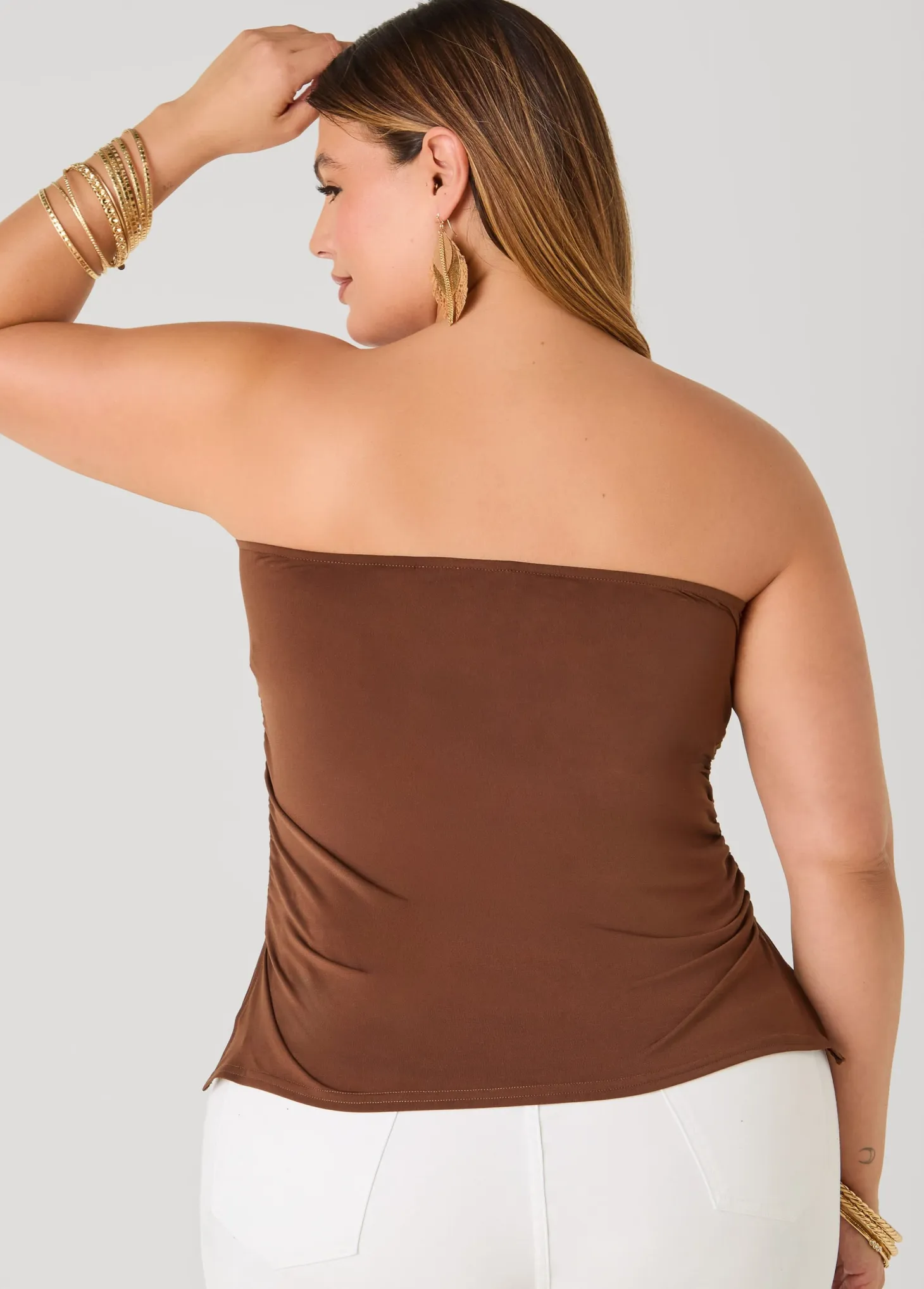 Ruched Tube Top