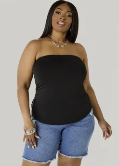 Ruched Tube Top