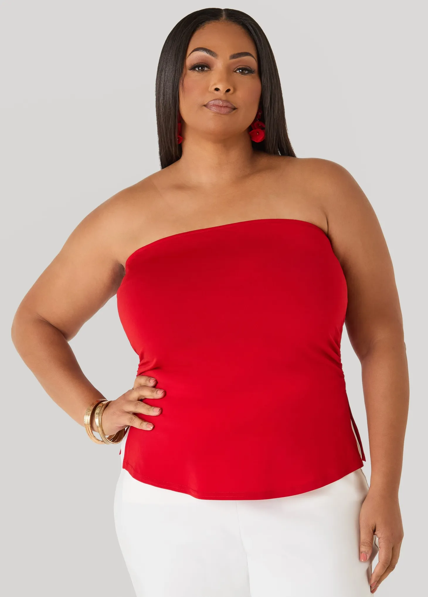 Ruched Tube Top