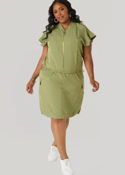Ruffle Sleeve Track Jacket
