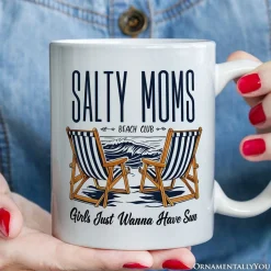 Salty Moms Beach Club Ceramic Mug