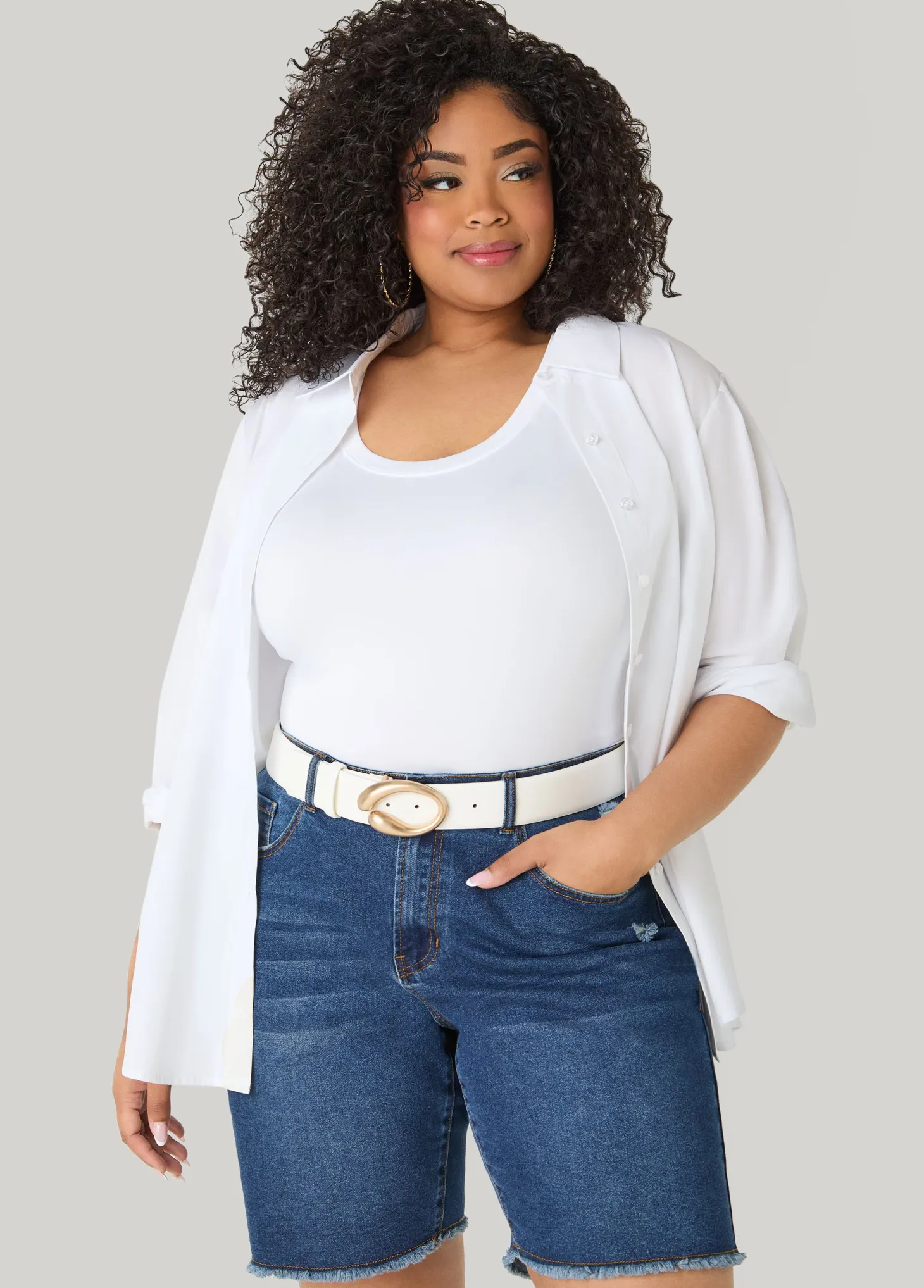 Sculpted Buckled Waist Belt