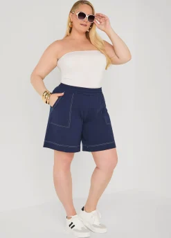 Seam Detailed Bermuda Shorts