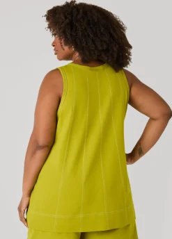 Seam Detailed Swing Top