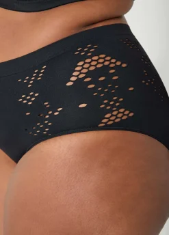 Seamless Cutout High Waist Briefs
