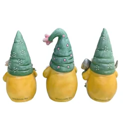 Set of Three Gardening Gnome Figurines