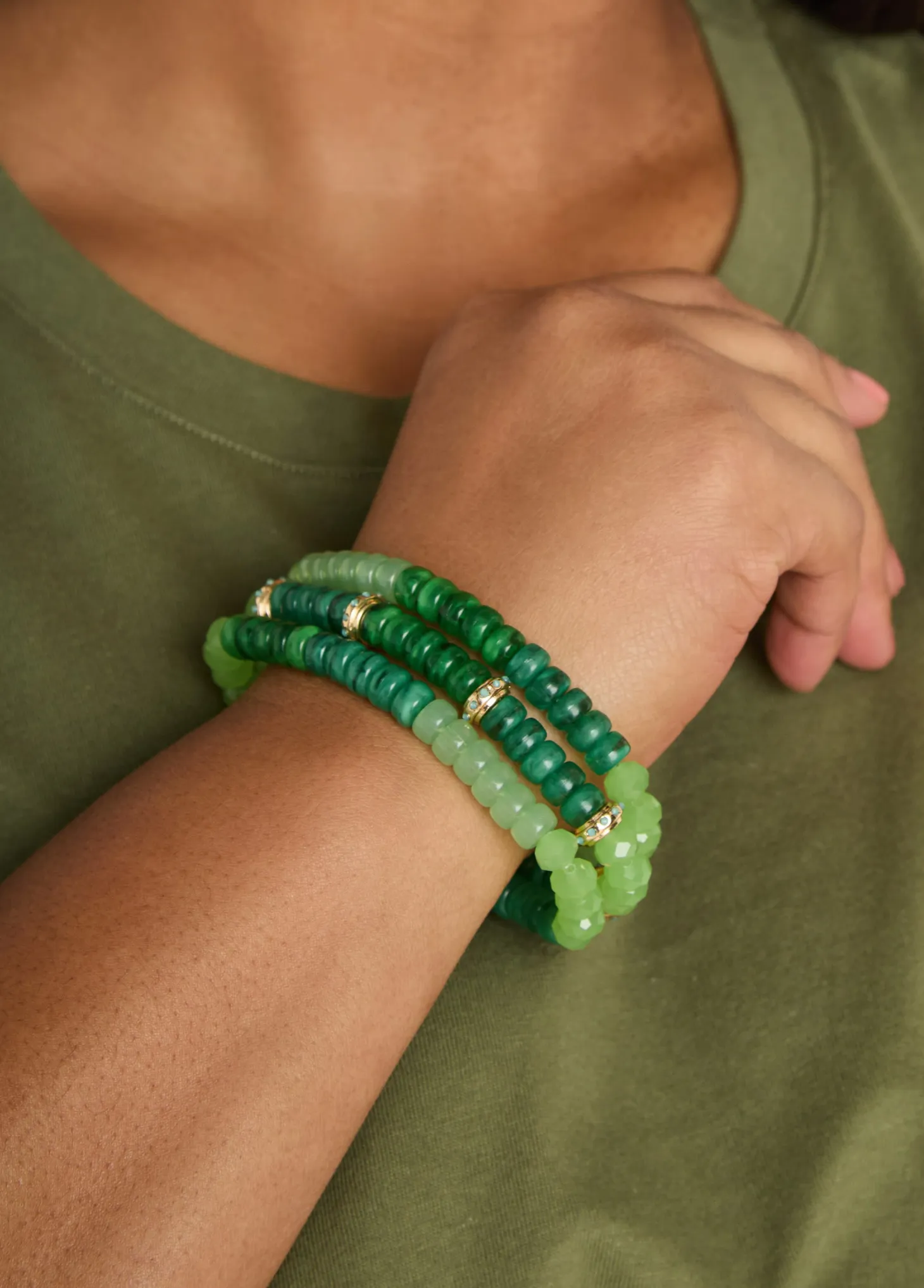 Set Of Two Beaded Bracelets