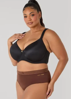 Sheer Striped Microfiber Briefs