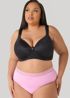 Sheer Waist Microfiber Brief