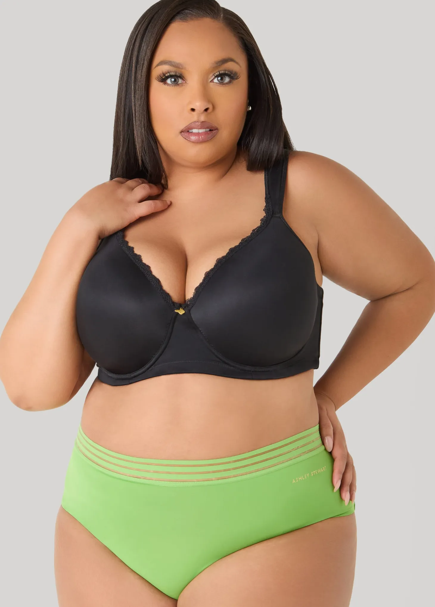 Sheer Waist Microfiber Brief