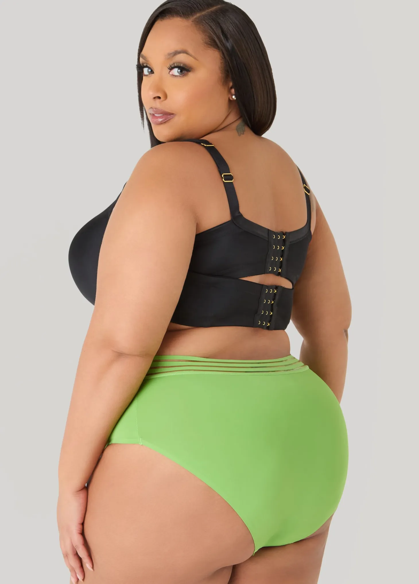 Sheer Waist Microfiber Brief