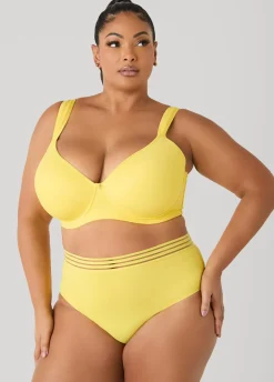 Sheer Waist Microfiber Brief