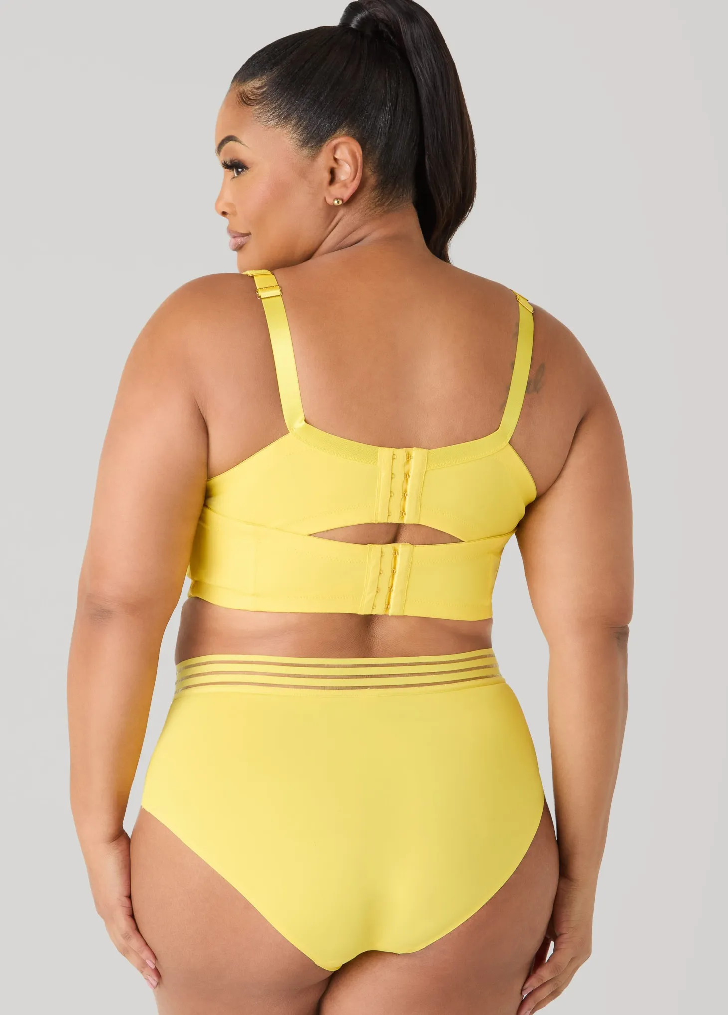 Sheer Waist Microfiber Brief