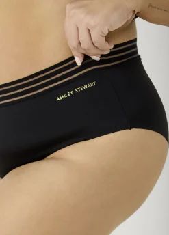 Sheer Waist Microfiber Briefs