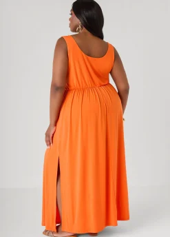 Shell Embellished Maxi Dress
