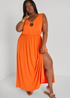 Shell Embellished Maxi Dress