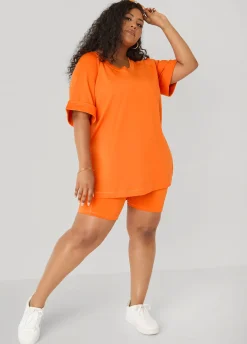 Side Split Athletic Knit Top