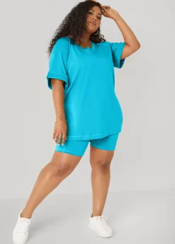 Side Split Athletic Knit Top