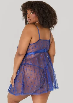 Star Mesh Babydoll Set