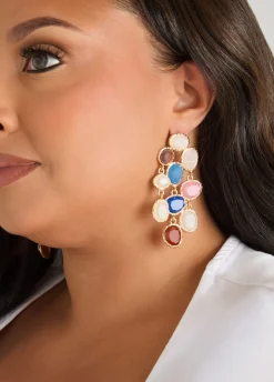 Stone Drop Earrings