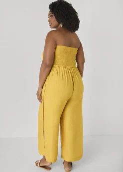 Strapless Tie Front Jumpsuit